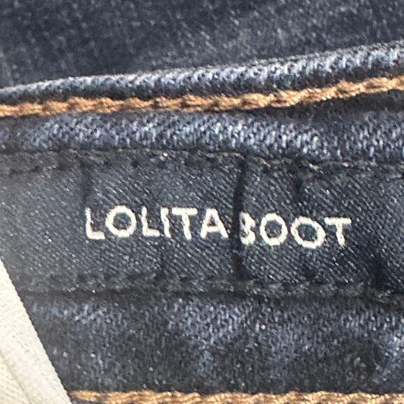 Lucky Brand Lolita Bootcut Jeans Womens 4 Dark Wash Stretch Faded Western Y2K - Picture 9 of 10